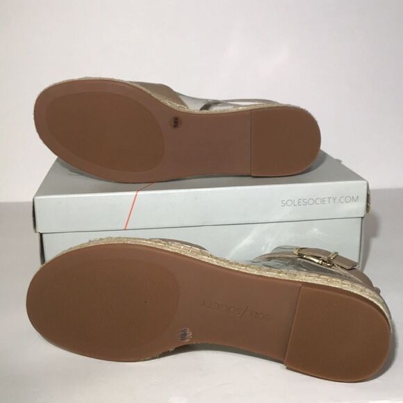 Sole Society Saunda Leather Ankle Strap Espadrille Sandals - Picture 7 of 7